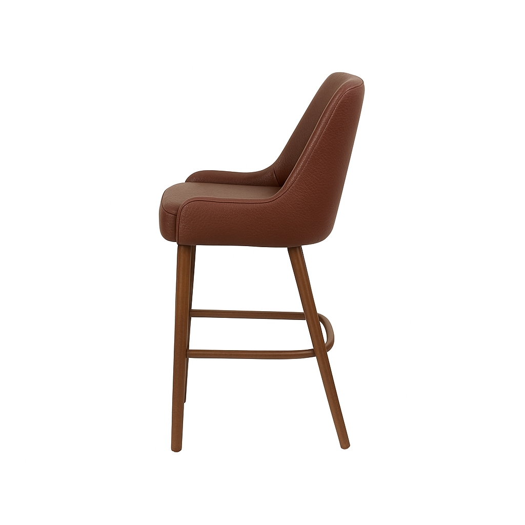 Scaun bar piele ALBASTRA | model GINA