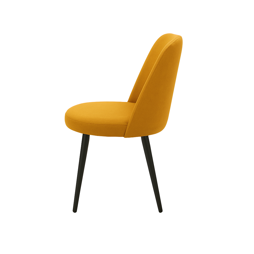 Scaun catifea GALBENA | model ELA