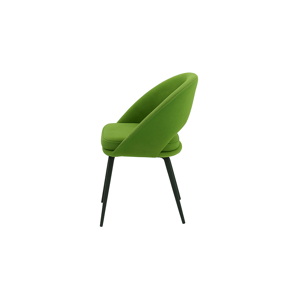 Scaun catifea VERDE | model LAVA