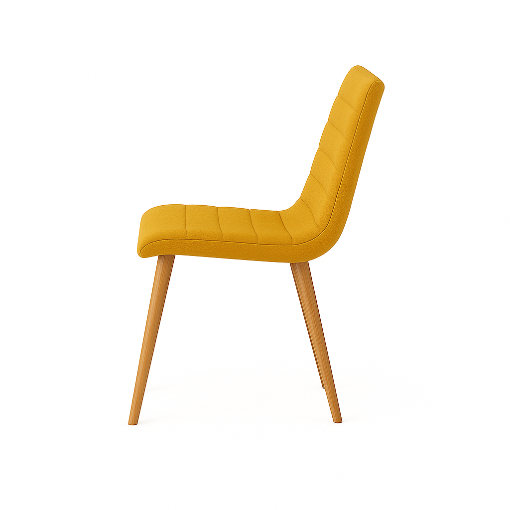 Scaun catifea GALBENA | model RIGA