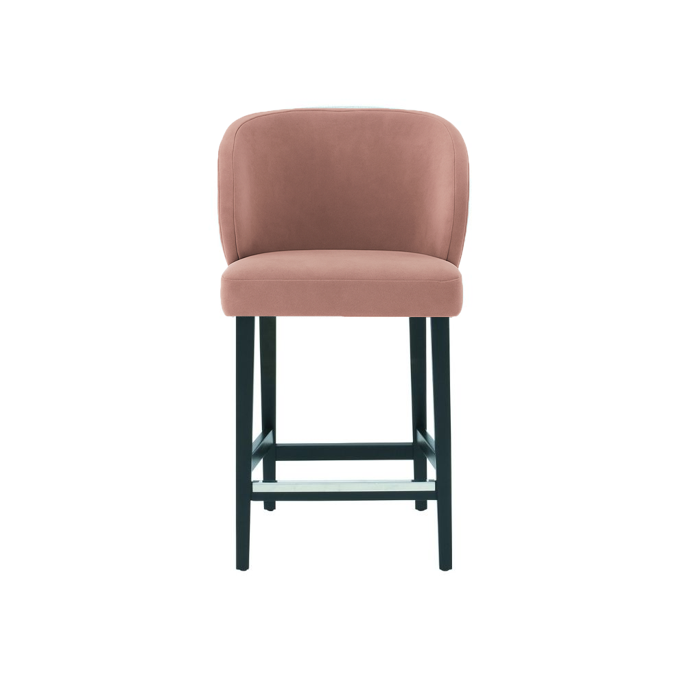 Scaun de bar catifea VERDE | model CAPRICE