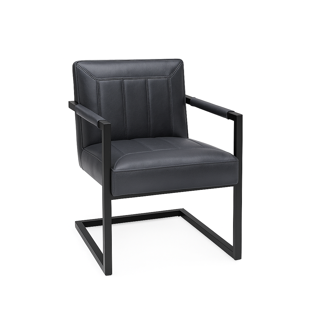 Scaun piele GRI | model BADSAAL EDI