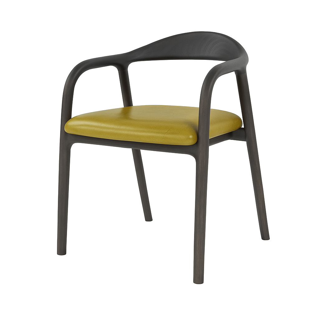 Scaun piele GALBENA | model ELMO