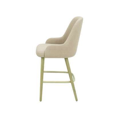 Scaun bar catifea BEJ | model ROCCO