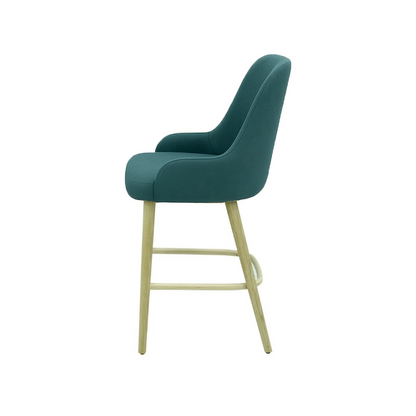Scaun bar catifea ALBASTRA | model ROCCO