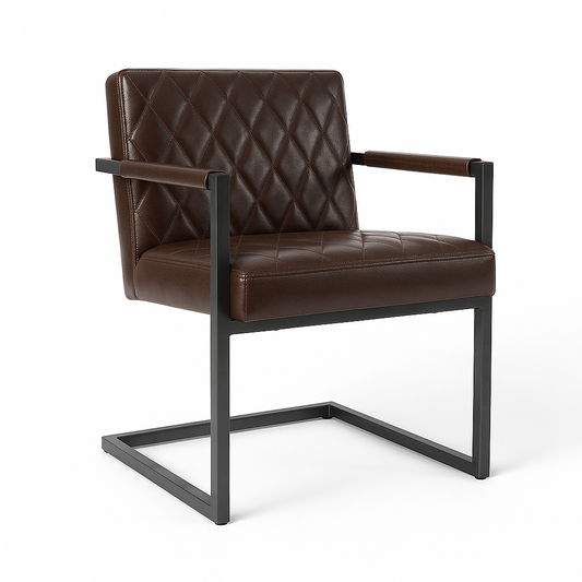 Scaun piele MARO INCHIS | model BADSAAL SALINO