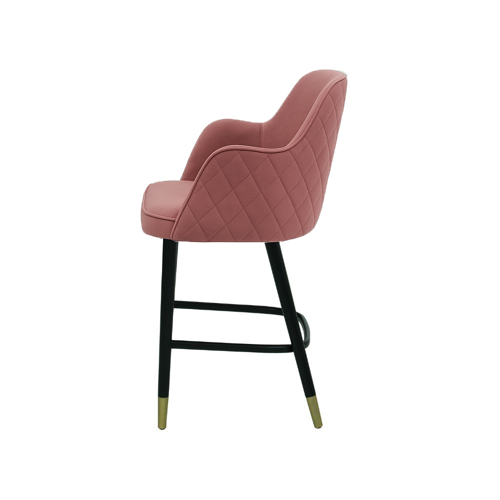 Scaun bar catifea BEJ | model PINO X