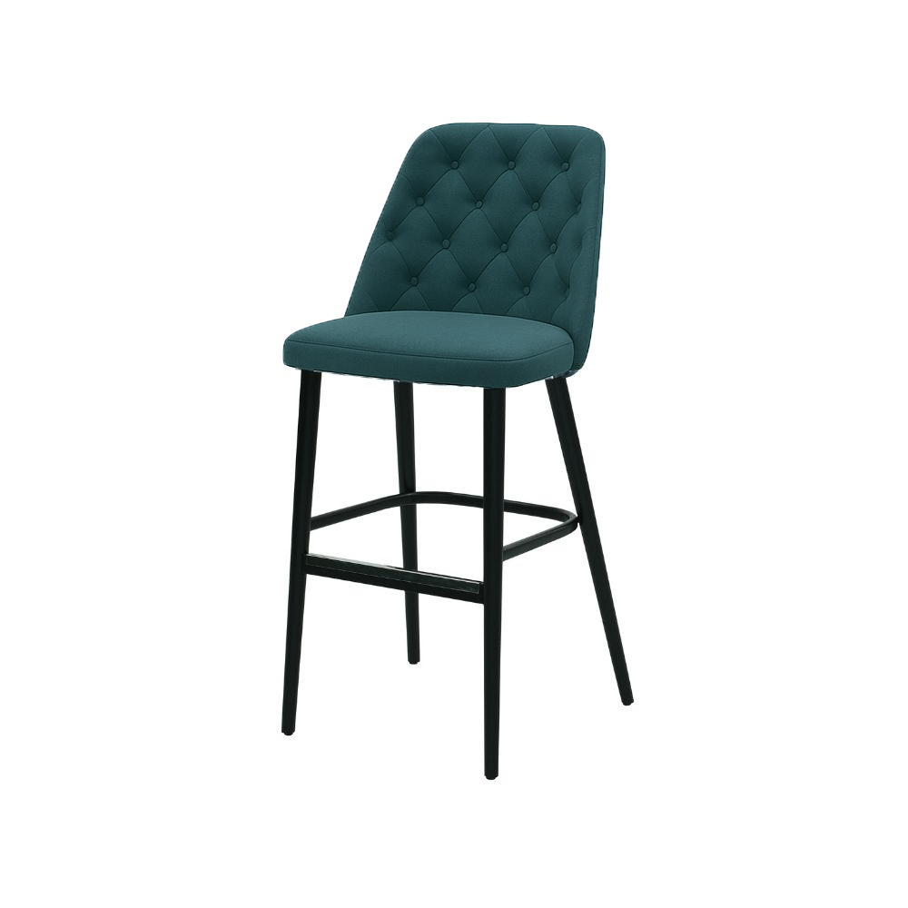 Scaun bar catifea VERDE | model SCOT