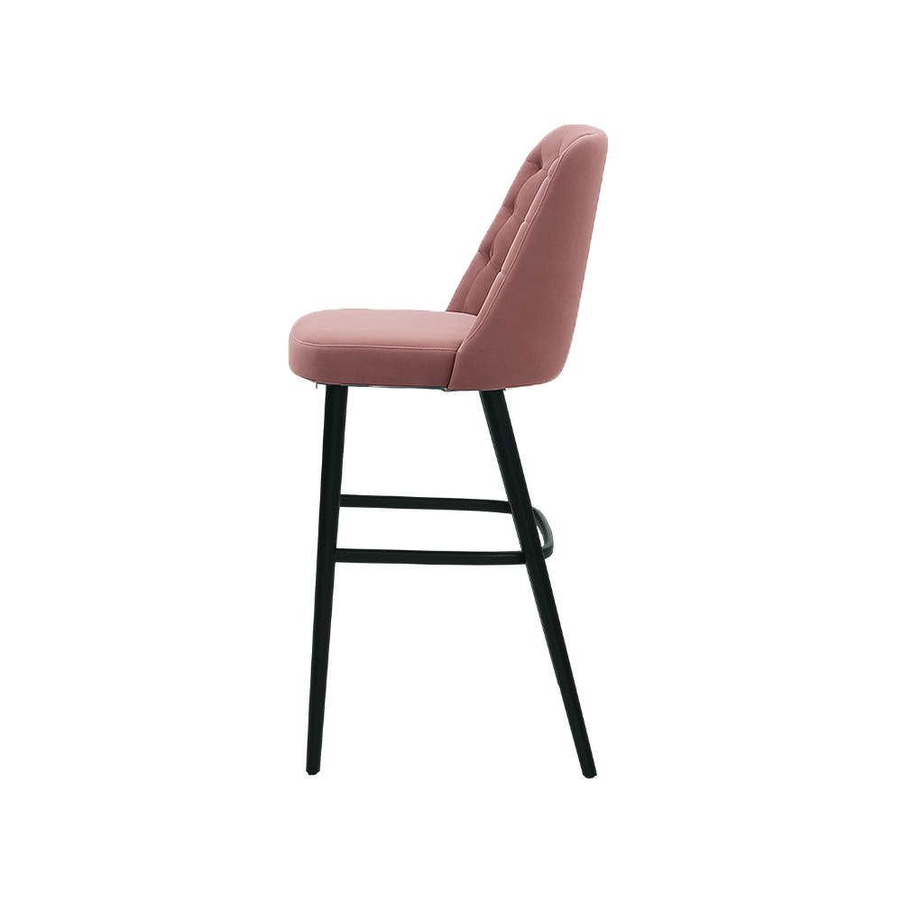 Scaun bar catifea ROZ | model SCOT