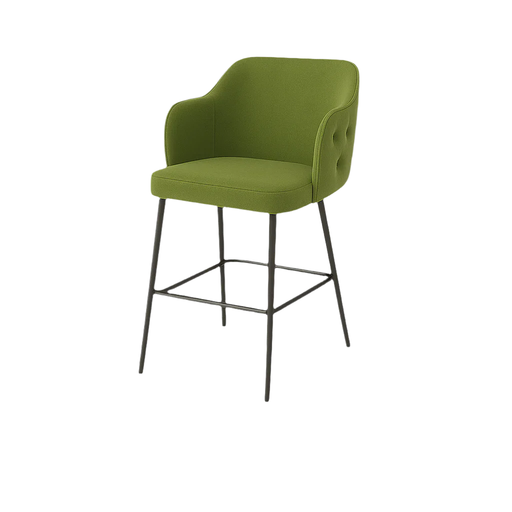 Scaun bar catifea VERDE | model TEONA