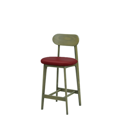 Scaun bar piele BEJ | model CLEO
