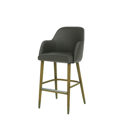 Scaun bar piele BEJ | model PINO