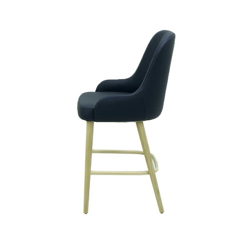 Scaun bar piele VERDE | model ROCCO