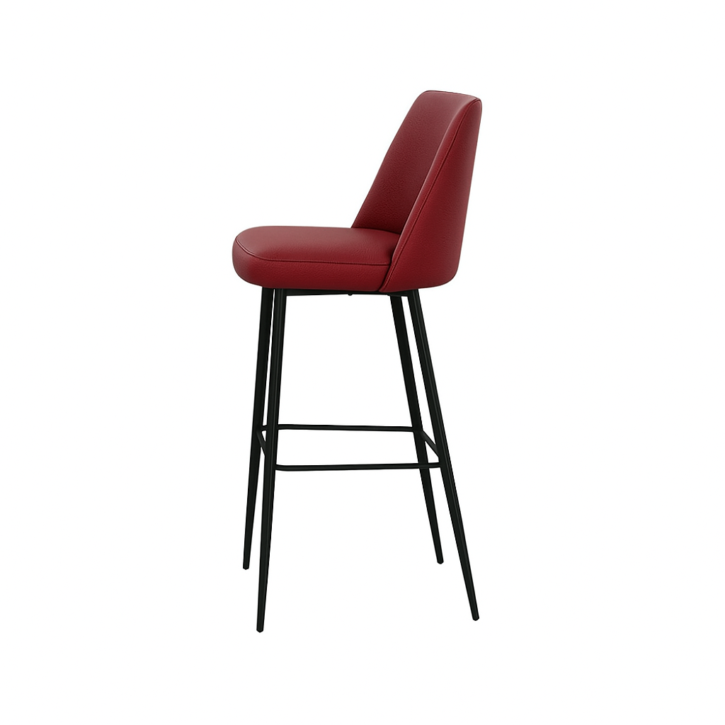 Scaun bar piele ALBASTRA | model SOLO