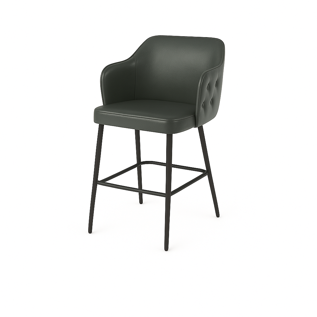 Scaun bar piele GALBENA | model TEONA