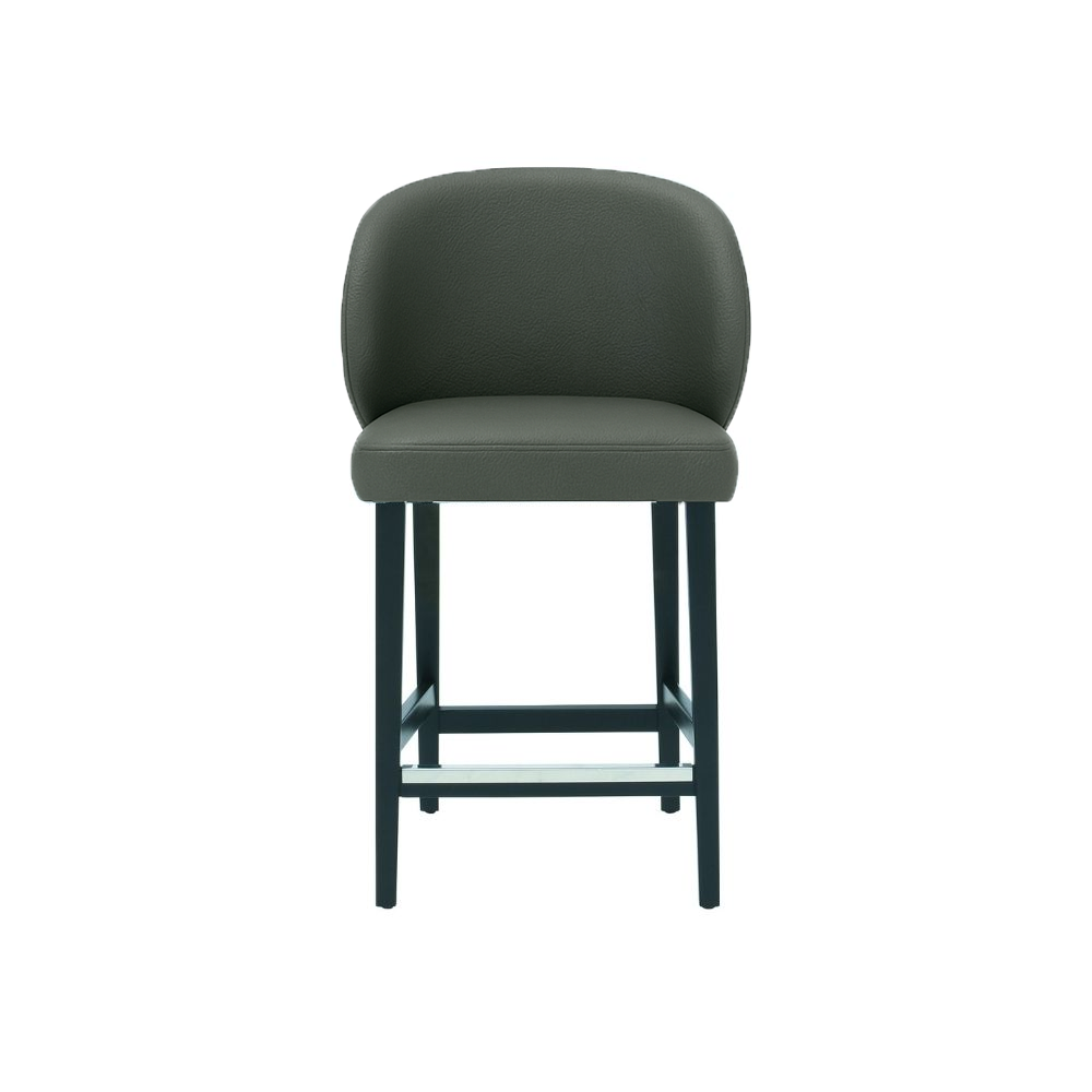 Scaun bar piele naturala VERDE | model CAPRICE