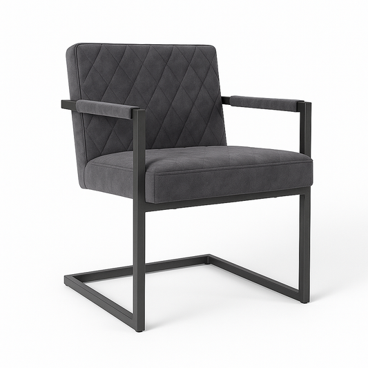 Scaun catifea GRI | model BADSAAL SALINO