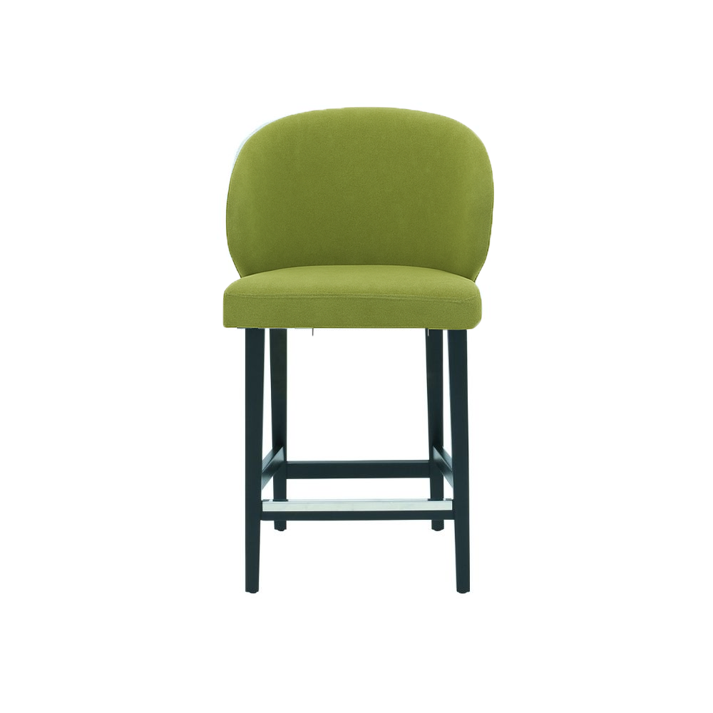 Scaun de bar catifea VERDE | model CAPRICE
