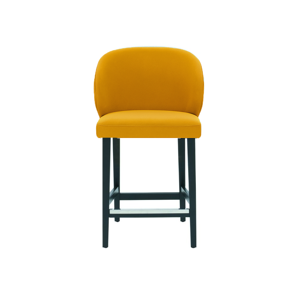 Scaun de bar catifea VERDE | model CAPRICE