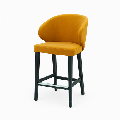 Scaun de bar catifea VERDE | model CAPRICE