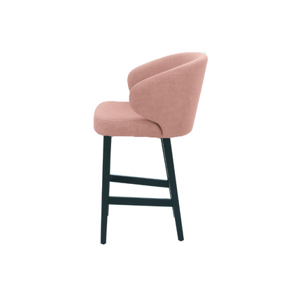 Scaun de bar catifea VERDE | model CAPRICE