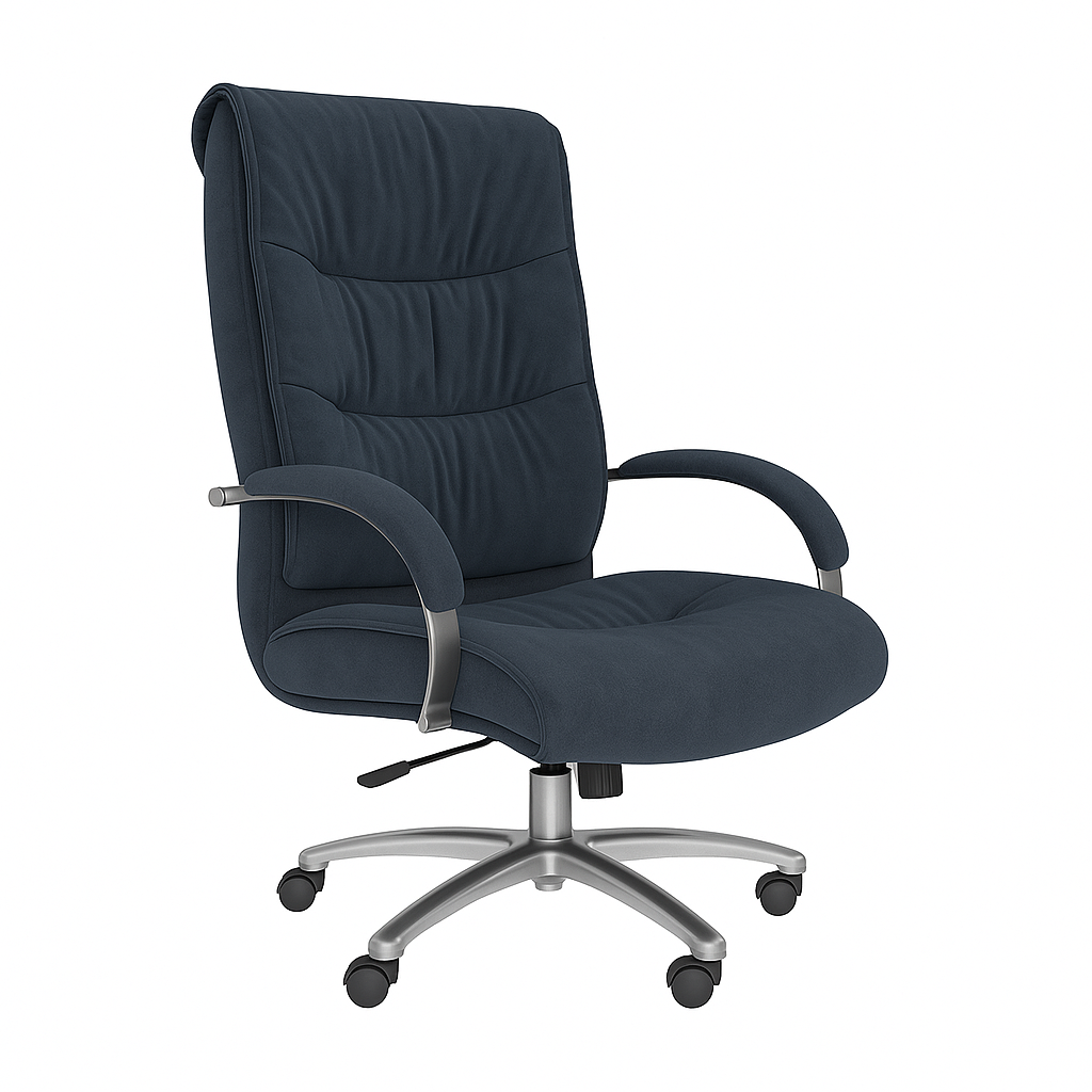Scaun birou catifea ALBASTRA | model BIG STAR P