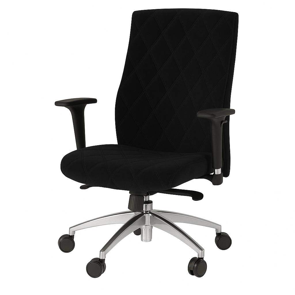 Scaun birou catifea NEAGRA| model MAGIC O