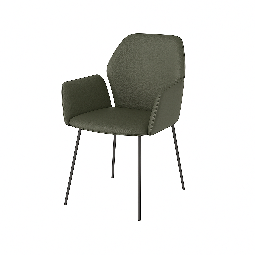 Scaun piele VERDE | model PETRA