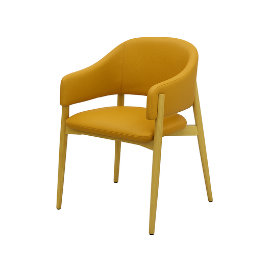 Scaun piele GALBENA | model ALMA