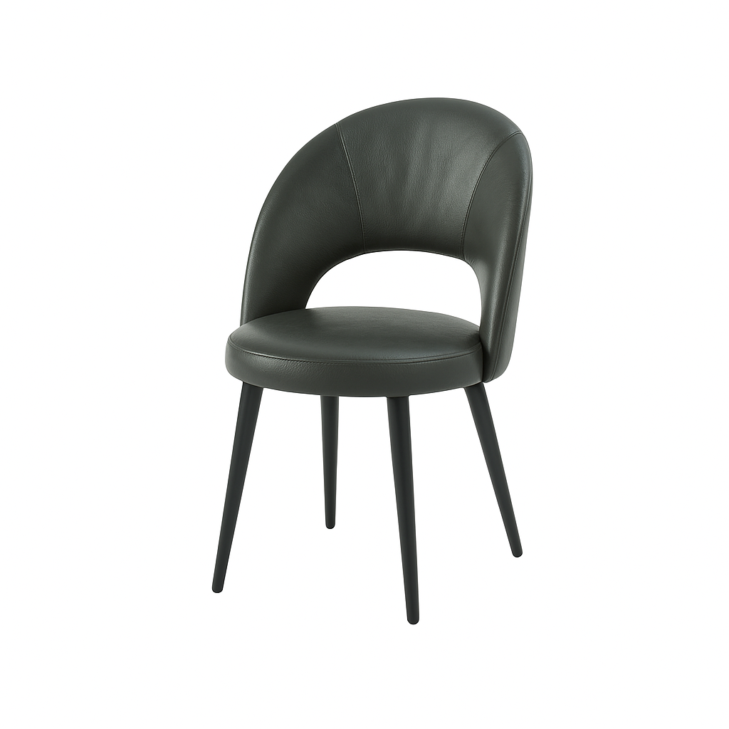 Scaun piele GALBENA | model RON